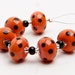 Reserved listing for Sherri (FoxyFargo) - Please do not buy - pairs of Coral Dotties and Forest Dream Ripple