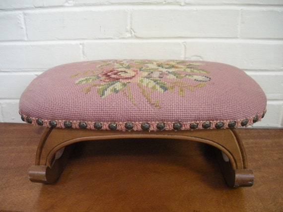 Vintage Rocking Foot Stool