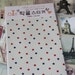 Red and Blue STARS Linen Store DIY fabric sticker - cut and stick