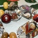 Handmade lampwork bead glass bracelet