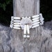 Traditional clam shell hair pipe choker with french brass