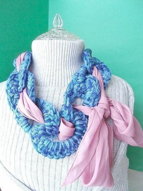 crochet pattern CHAIN LINK COWL scarf Num 44 crochet for