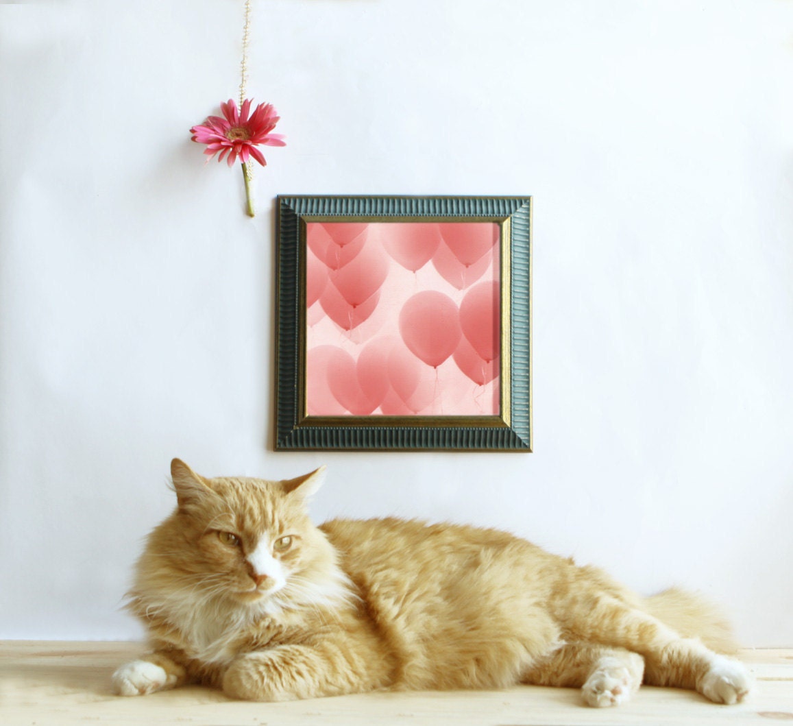 Valentine Pink Heart Decor Wall Art Pink by lucysnowephotography