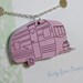 Lucky Scout Necklace- Laser Cut from Birch, a Lovely Vintage Trailer Pendant