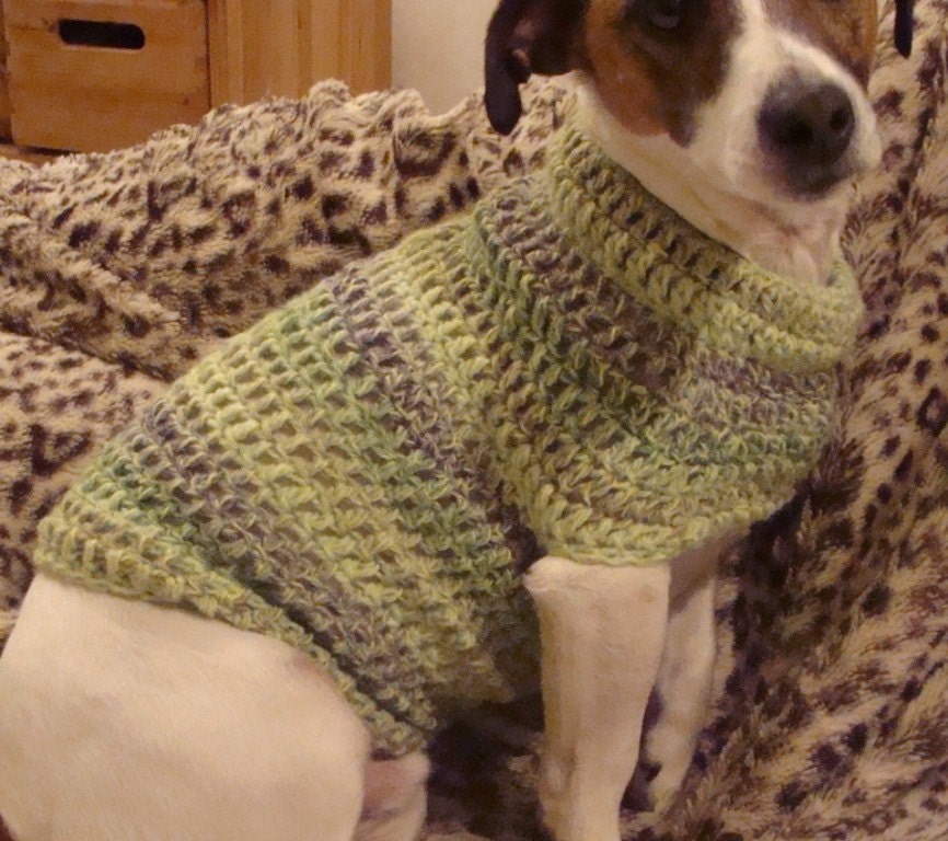 Crochet Pattern for Small Dog Coat Small Dog Size