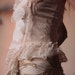 CUSTOM LISTING FOR A Fae of the wild, organic corset laced shirt