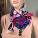 COWL/SCARFLETTE/COLLAR - 2013 Collection, Wearable Fiber Art Jewelry, Richly Decorated, Freeform Crocheted