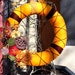 SALE AUTUMN Rustic Colors Yarn Wrapped Wreath 14in