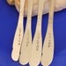 Cheese Marker Set Cheese Spreaders: Set of 4 Hand Stamped Silverware Rose Handles