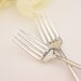 Vintage Silverware Mr. and Mrs.cake forks silver plated wedding flatware Bordeaux 1945
