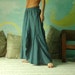 Find Me....Cotton Swirly Patched Skirt With Cotton Hand Stitched Line