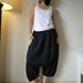 Enjoy Your Day - Azo Free Black Double Gauze Cotton... Unisex Pants