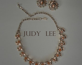 JUDY LEE necklace and ear clips