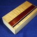 Men's Valet Dresser Box Jewelry Box , Maple Wood with Bloodwood Inlay