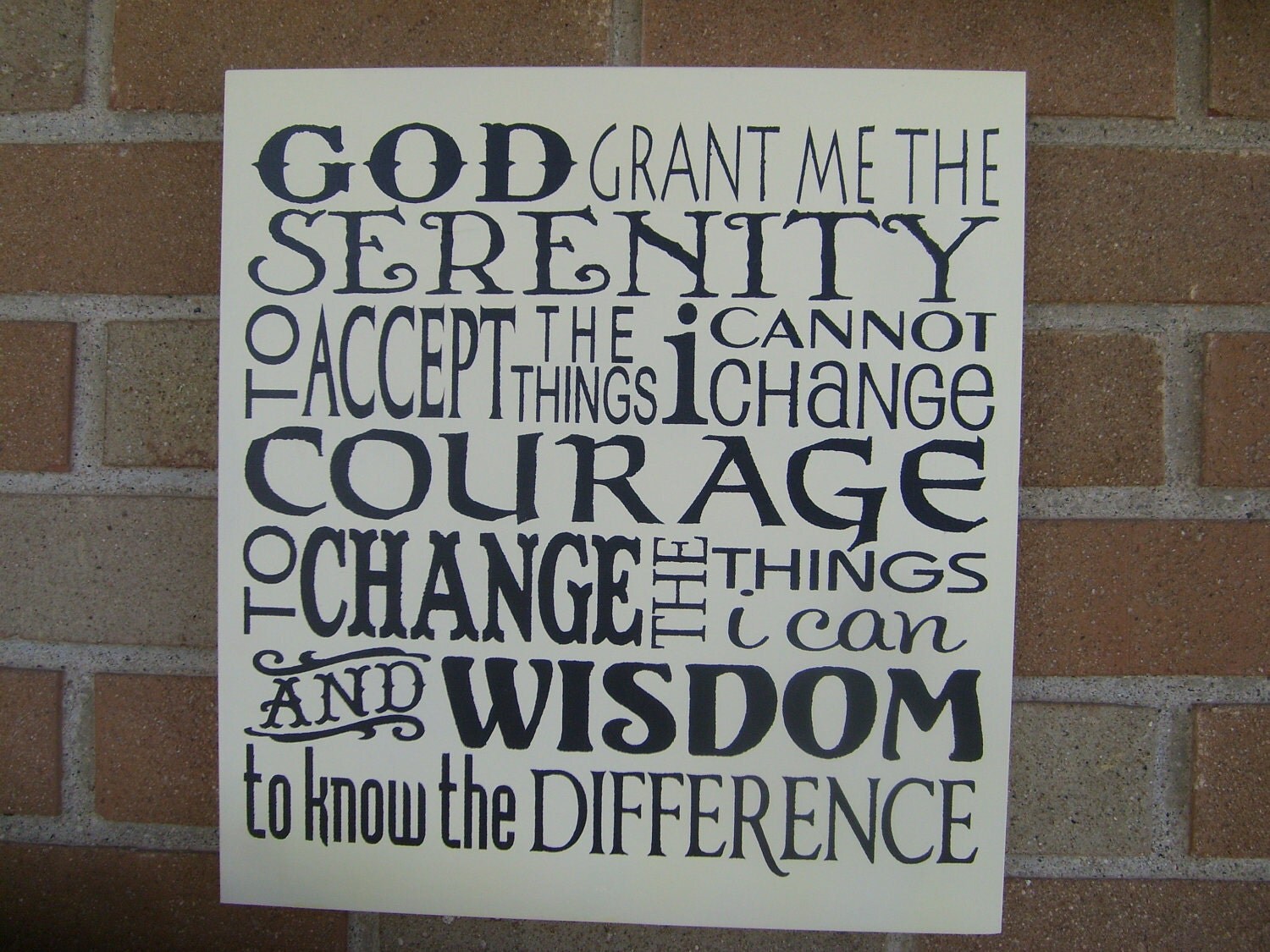  SERENITY PrAyEr Sign Wood Sign Inspirational