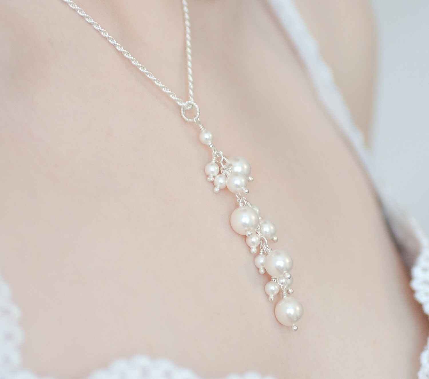 Double Pearl Necklace