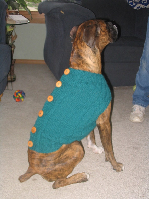 Items similar to Custom Knit Boxer Sweater on Etsy