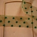 Green Velvet Polka Dot Ribbon