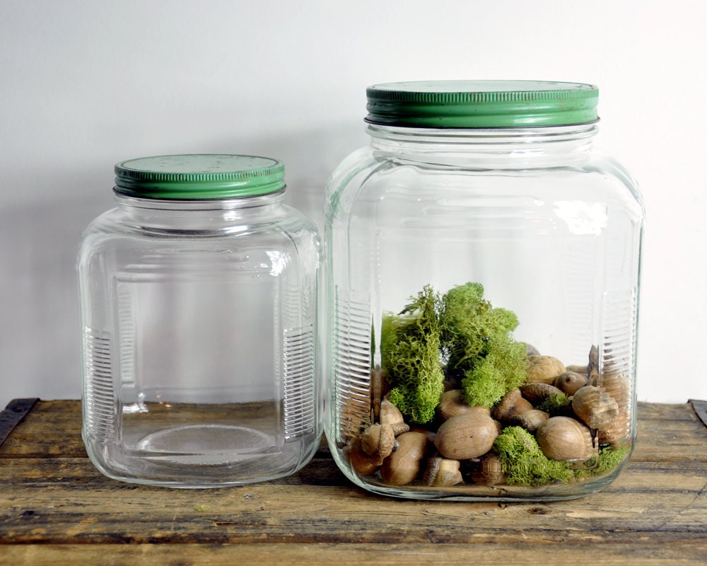 Vintage Large Glass Storage Jar