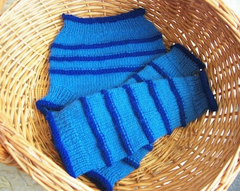 Hand Knitted Wool Cloth Diaper Cover Soaker with matching Leg Warmers Wool Nappy Cover Baby Diaper Large 12 - 18 Months