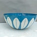 Vintage Cathrineholm White on Blue Lotus Bowl 9.50"