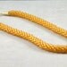 Matte Gold, Kumihimo Necklace, Bead Woven, Gold Vermeil