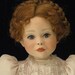 VINTAGE PORCELAIN DOLL WITH SERIAL NUMBER