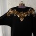 Vintage 80s Bead & Sequin Embellished Sweater - Medium