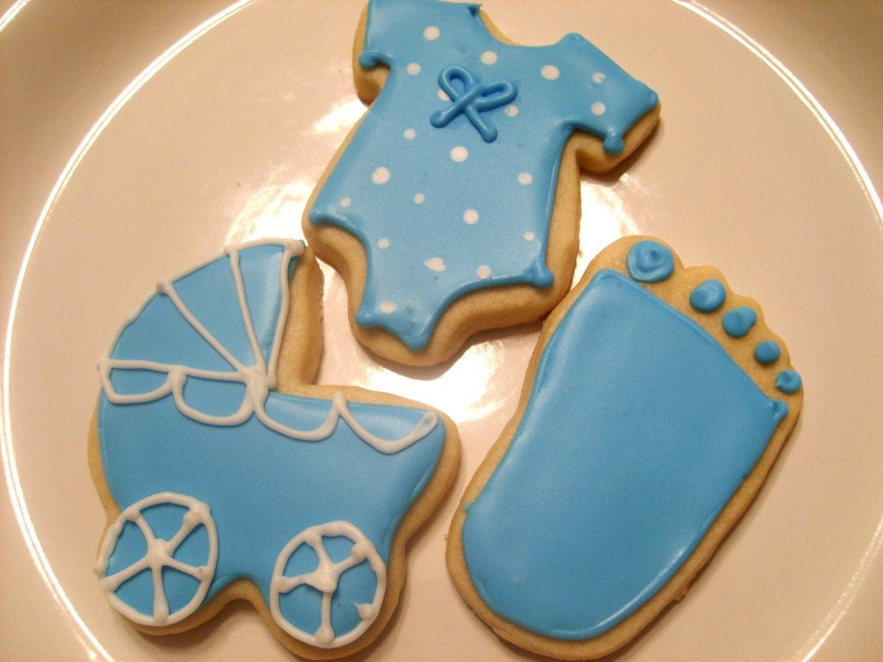 Custom baby shower sugar cookies
