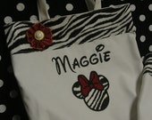 Custom Minnie Mouse Autograph Tote with FREE PERSONALIZATION