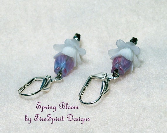 Spring Bloom handmade earrings handmade jewelry beaded