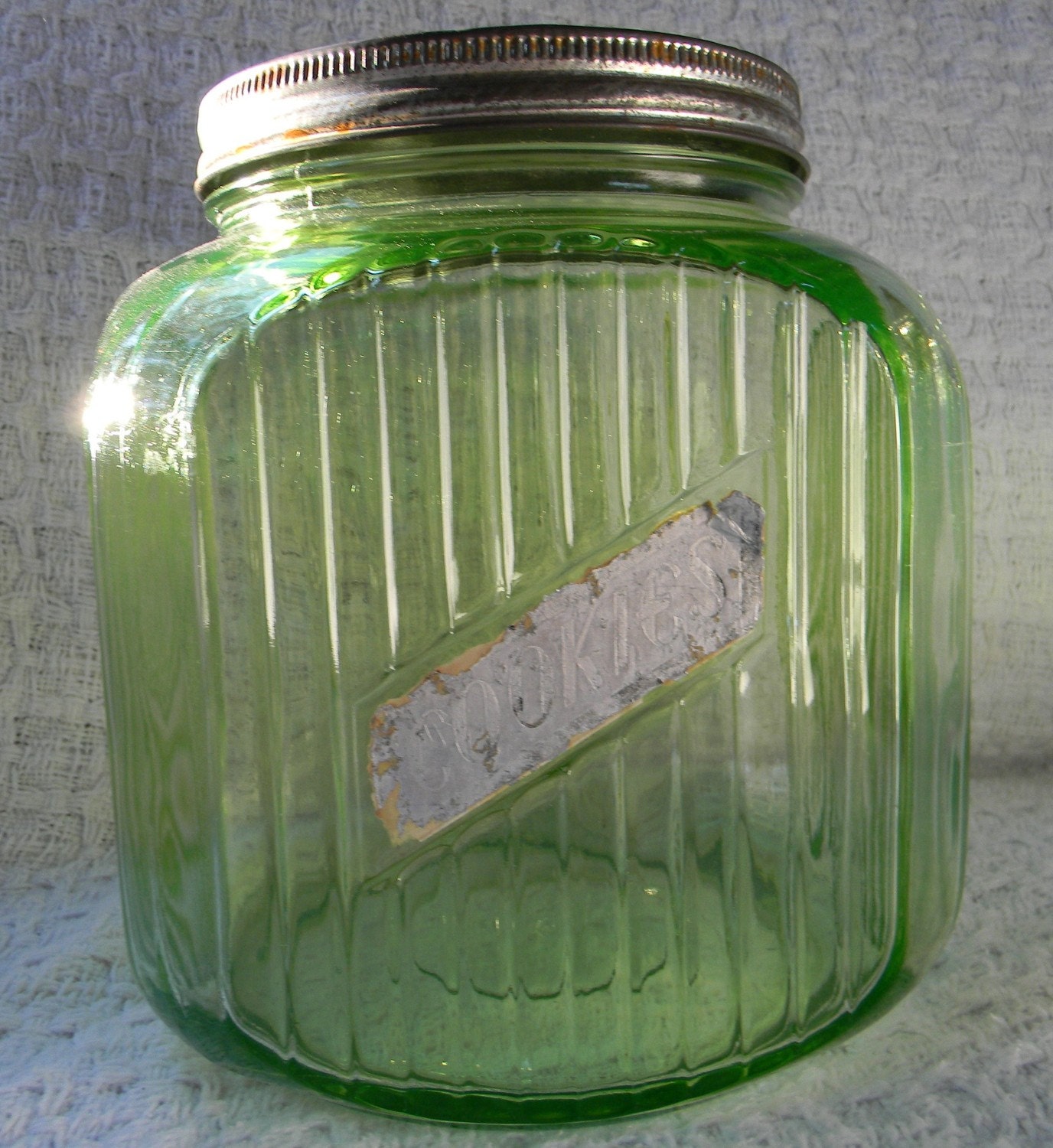 Vintage Green Depression Glass 2