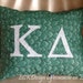 Kappa Delta Sorority decorative pillow