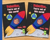Rocket Ship Valentines Day Cards for Kids with Photo Il_170x135