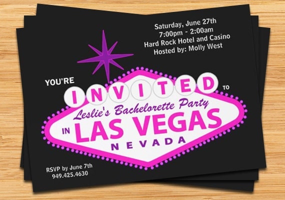 Las Vegas Party Invitations Templates 5