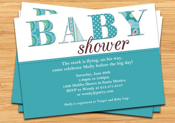 Baby Boy Shower Invitation Il_570xn