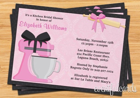 Kitchen Bridal Shower Invitation Il_570xn