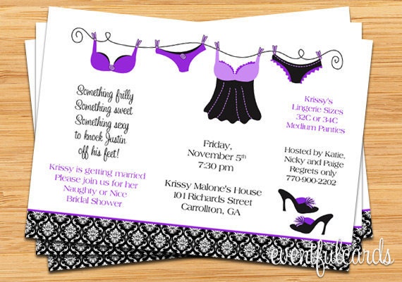 Lingerie Shower Bridal Shower Invitation - Fully Customizable by EventfulCards | Catch My Party