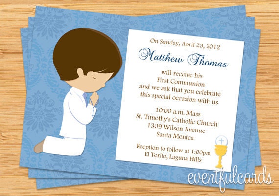 Invitations First Communion Boy 6