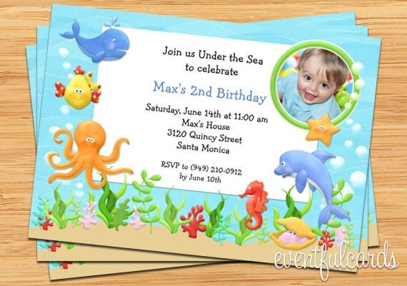 Under The Sea Party Invitations Printable 8