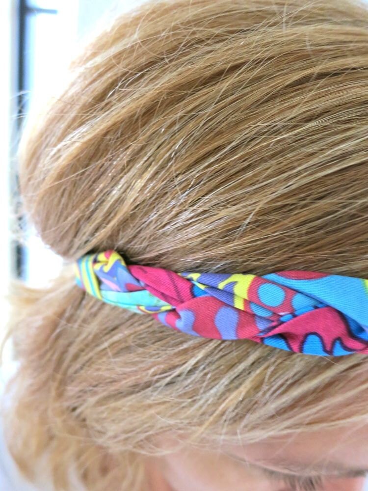 Twisted Braided Fabric Headband Hippie Bohemian Hair Band