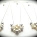 Ivory and Silver Pearl Bridesmaid Necklaces - reserved for kendrajoy830