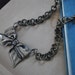 Antique Brass Bow Charm and Chain