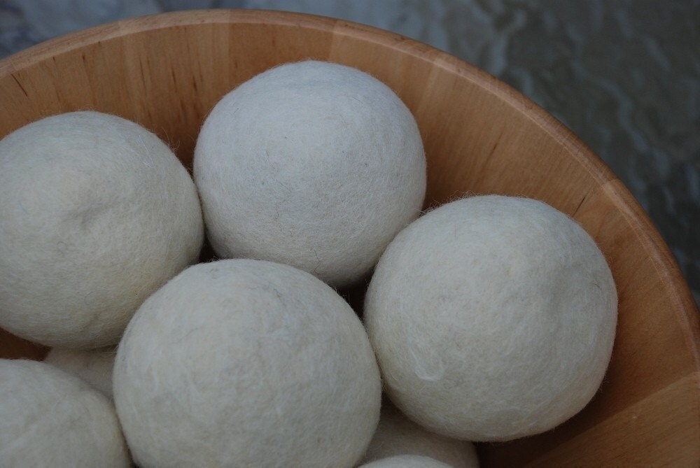 6 Wool Dryer Balls Eco Friendly