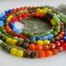 Czech Glass Beads Fire Polished Faceted Round 4mm Bright and Bold Summer MIX (176pcs)