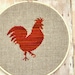 Cross Stitch Pattern PDF - Rooster