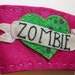 CLEARANCE Tattoo zombie heart coffee sleeve valentines day gift