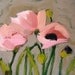 oriental pink poppies original painting by moulton 12 x 12 inches
