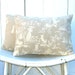Dog Decorative Pillow Covers Pair : Neutrals Beige and White