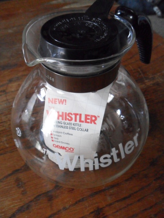 vintage Gemco Whistler tea kettle Instant hot water NOS